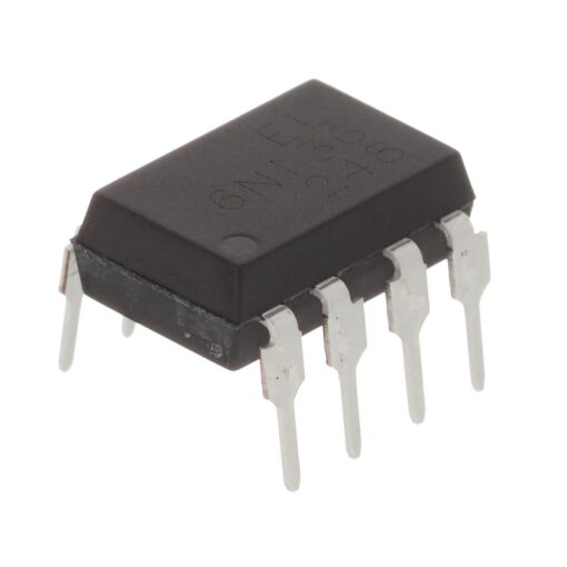 6N136 High Speed Optocouplers 1Mb High Speed DC Input DIP-8 (Brand:EVERLIGHT)