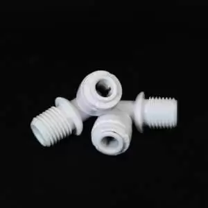 Steam Elbow Connector 1/4″ - White