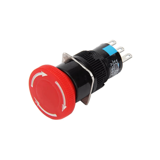 Emergency Stop Mushroom Waterproof Push Button Switch AB6-A 16mm - Image 2