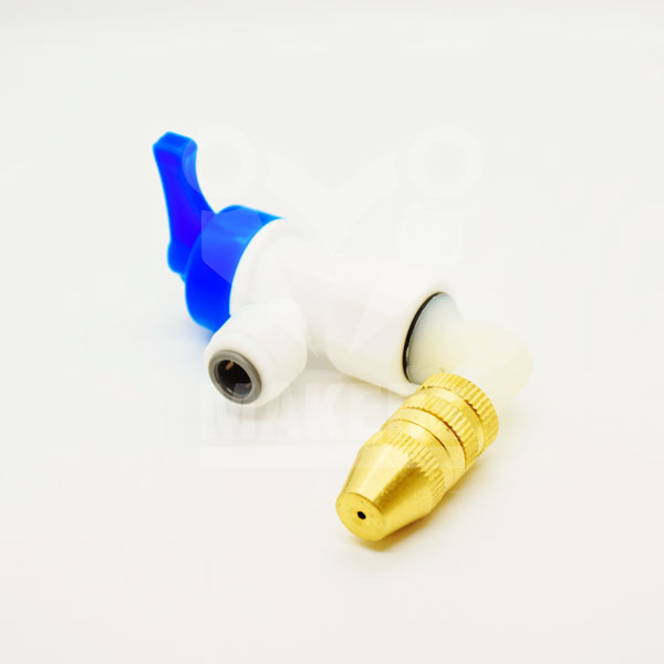 Adjustable Water Fine Misting Sprayer Nozzle With Stopcock For Sterilization Systems
