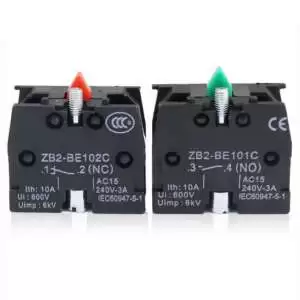 ZB2BE101 Contact Block 2-Position Latching NO/NC contact - Image 2