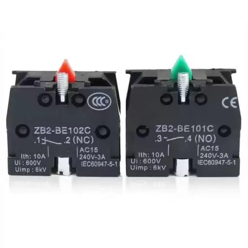 ZB2BE101 Contact Block 2-Position Latching NO/NC contact - Image 2