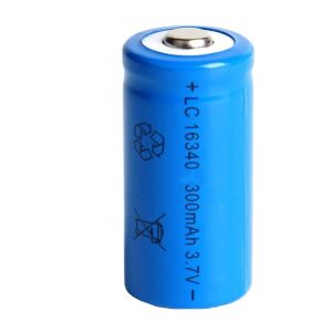 Rechargeable Li-ion Battery 16340 3.7V 300mAh