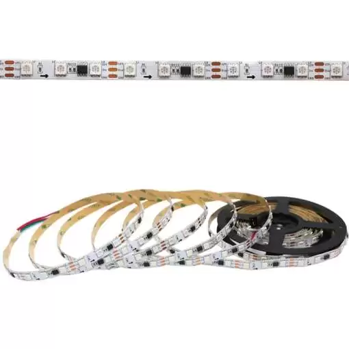 WS2811 Addressable Non-Waterproof RGB LED Strip 60leds/m DC12V 5 Meter - Image 2