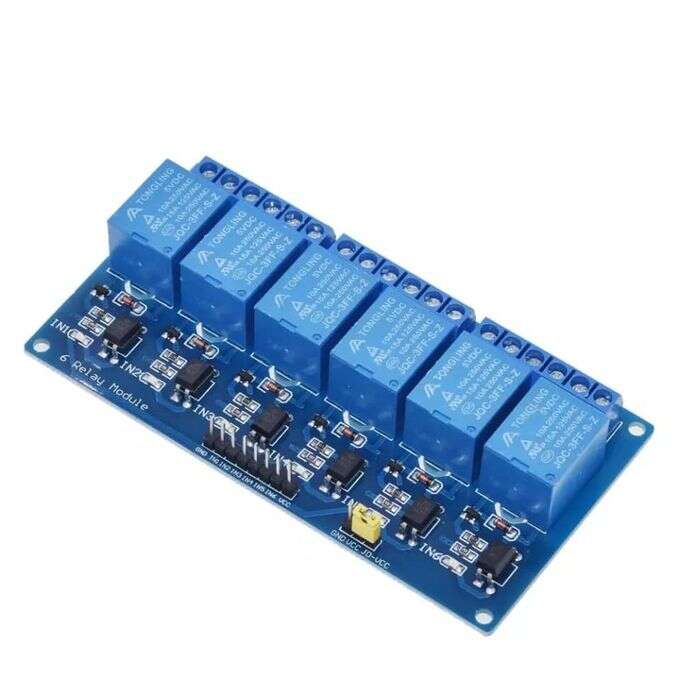 Module relais 5 V 6 canaux 250 V AC 30 V CC Arduino Pi TTL : :  Commerce, Industrie et Science