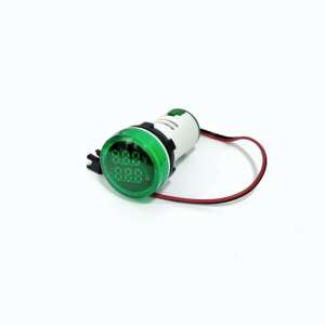 Voltmeter Ammeter Display AD101-22VAM Green Round Shape - Image 2