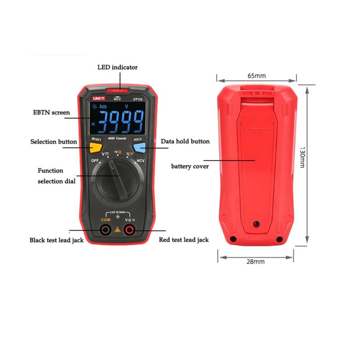 UNI-T UT123 Digital Multimeter - Image 5