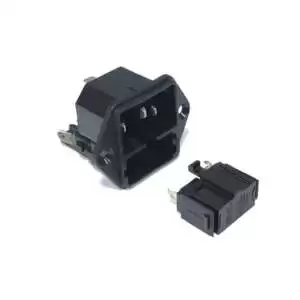 AC Power Plug With Fuse 10A 250V - Image 3