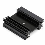 Aluminium Black Heatsink 38x34x12mm For TO-247