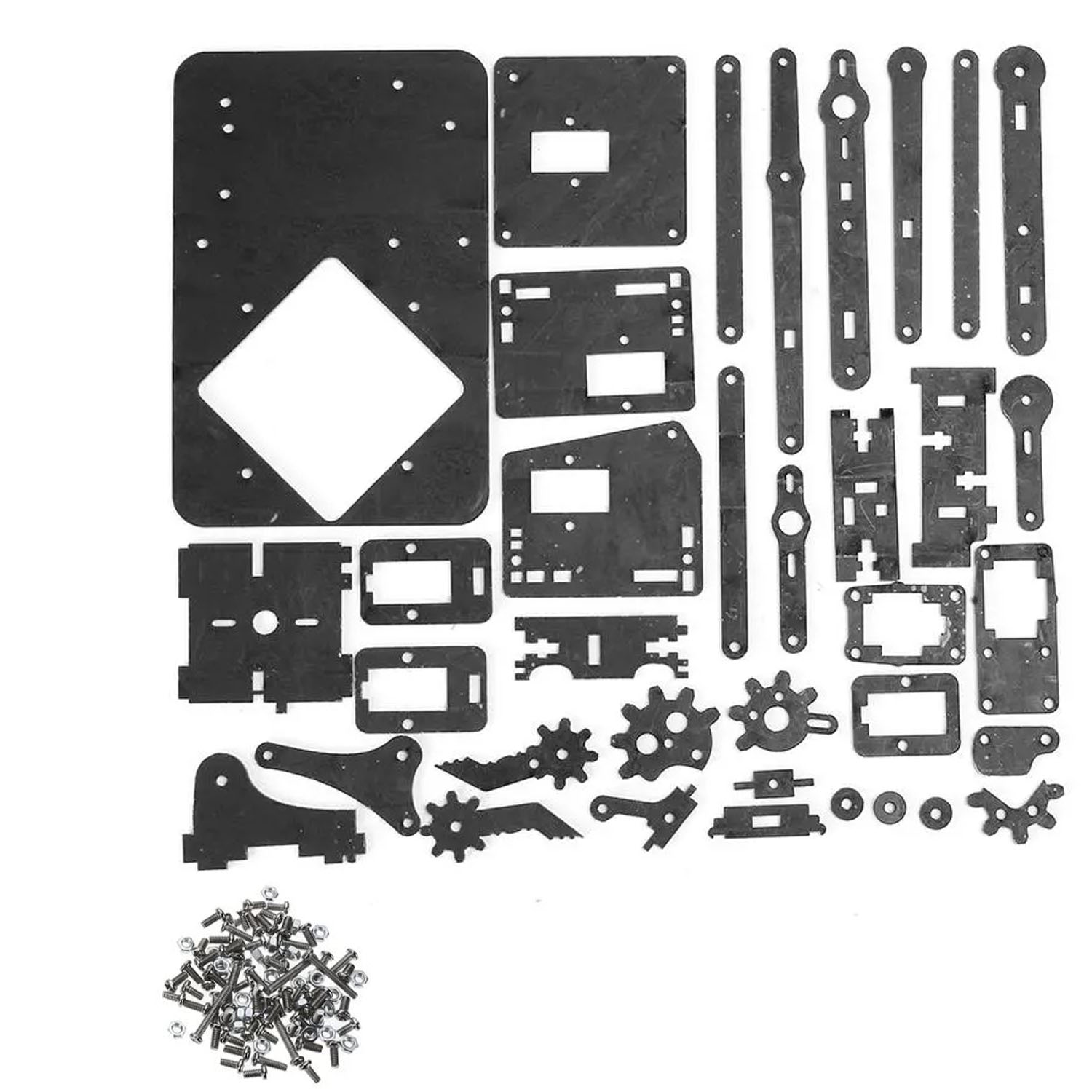 4DOF Blue Acrylic Arm Mechanical Robot Arm Kit
