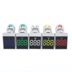 AD22-22VMS Square Shape Indicator Light Voltmeter