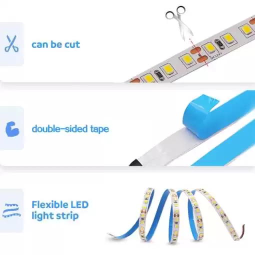 LED Strip Light 2835 (120LED) Non-Waterproof 5M - Image 4