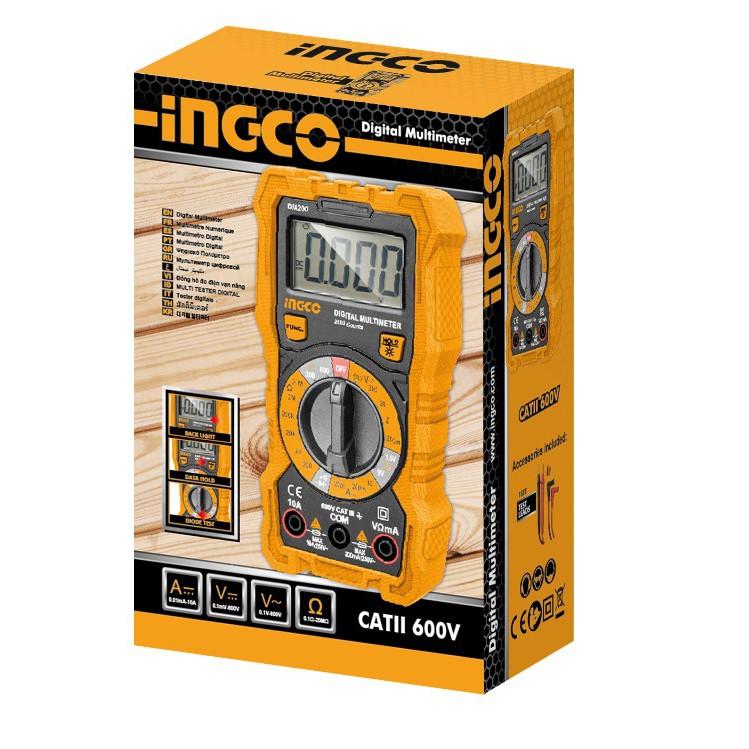 Ingco AC/DC Resistance Digital MultiMeter Tester DM200