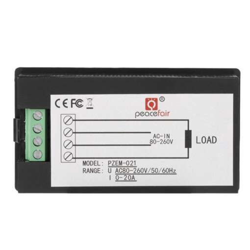 LCD Display Digital Current, Voltage, Power, Energy AC 260V 20A - Image 2