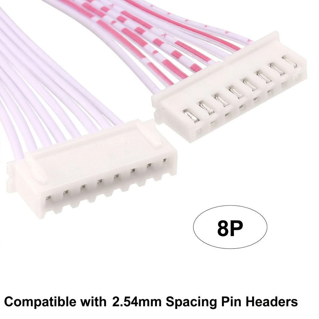 JST XH Female To Female Data Cable 8 Pin 2.54mm 30cm - Image 3
