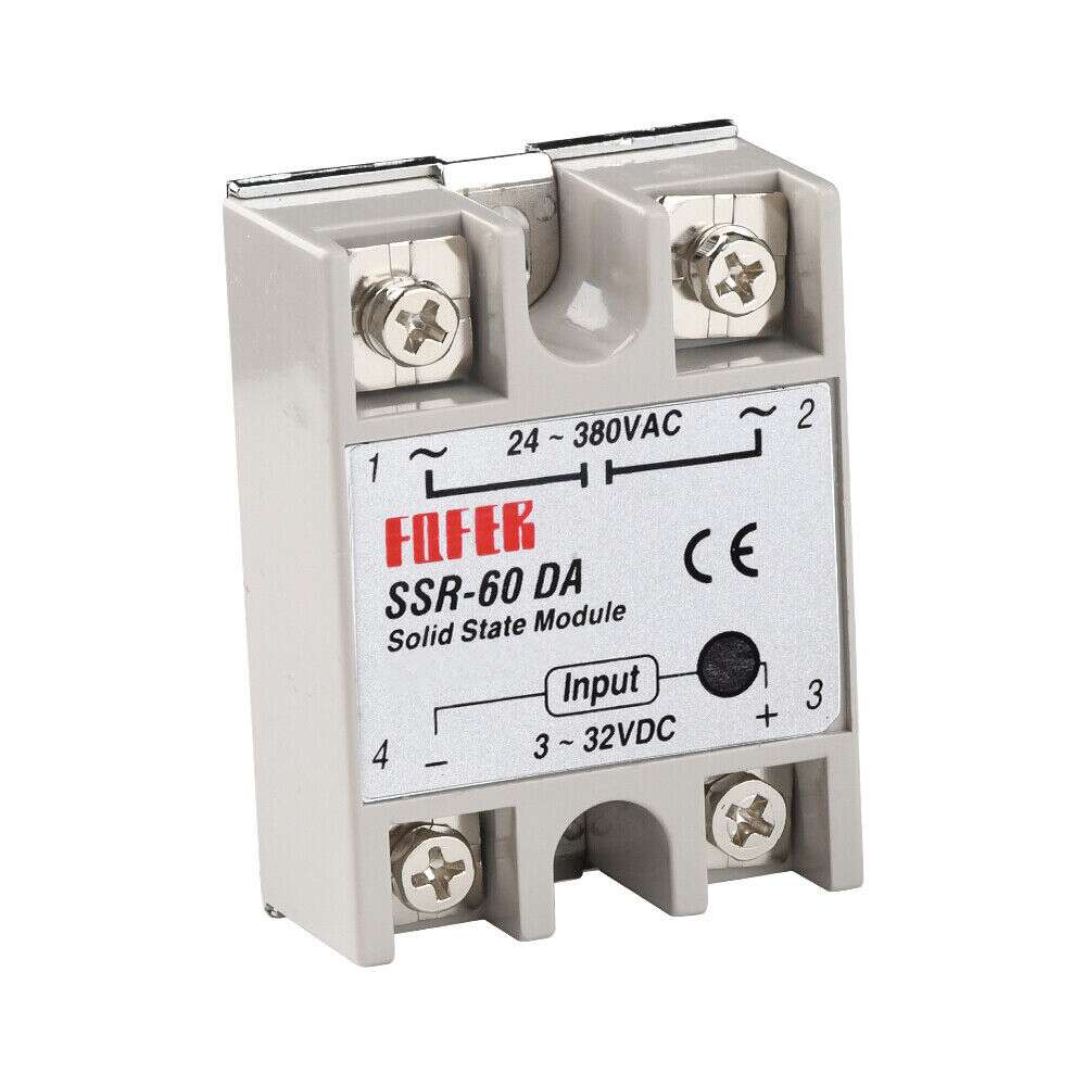 Coldfusionx 90A Solid State Relay SSR - 3-32V DC Input / 24-380V AC Output