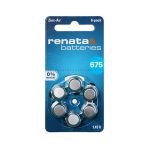 Renata Hearing Aid Batteries (Zinc Air) 1.45V 660mAh