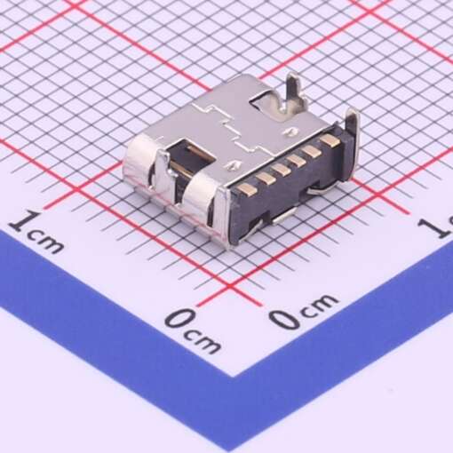 SMD USB Female Connectors Type-C 6 Pin - Image 2