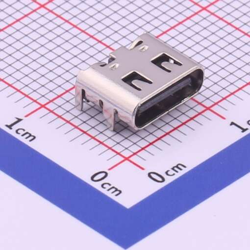 SMD USB Female Connectors Type-C 6 Pin