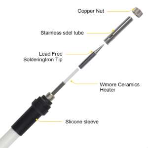 Soldering Iron 60W 908 with Temp Control (200°C–450°C) + 5 Tips - Image 4