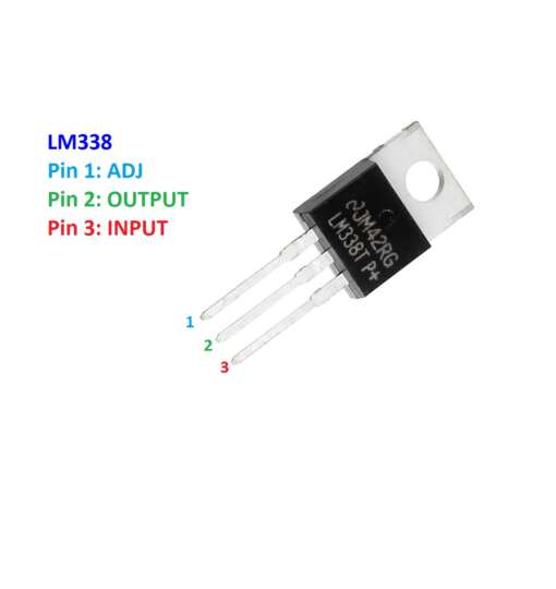 LM338T 5A Adjustable Voltage Regulator - Image 2