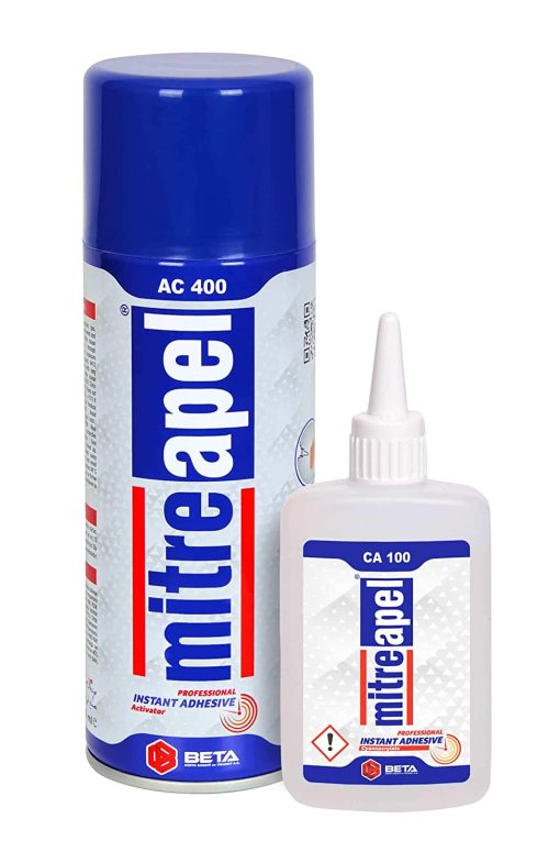 Mitreapel Instant Adhesive AC400 with Adhesive Activator 400ml