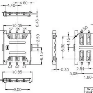SMD Nano SIM Card Sockets Connectors - Image 5