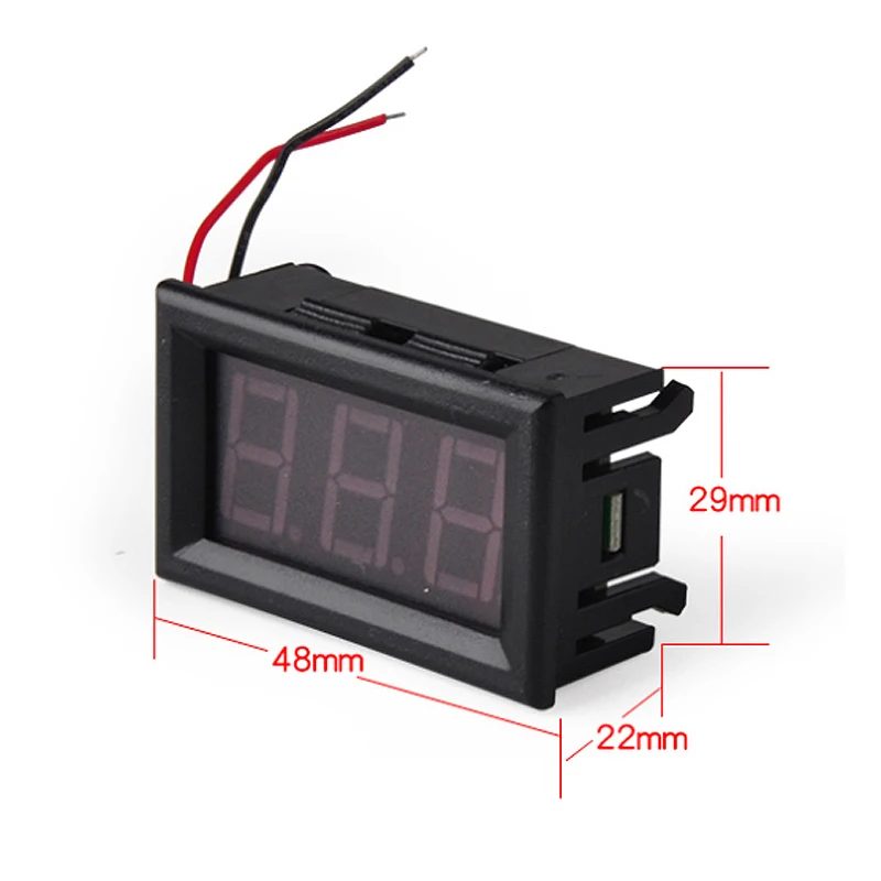 Digital Voltmeter Display Red LED 0.56 inch - 2 Wire 4.5-30VDC - Image 5