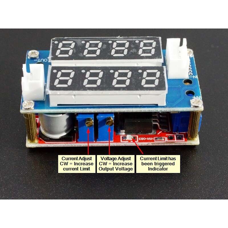 XL4015 Step Down Charge Module 5A Adjustable Power CC/CV with Display - Image 3
