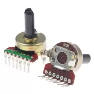 Rotary Dual Potentiometer 50K 6Pin with Plastic Shaft - Image 4