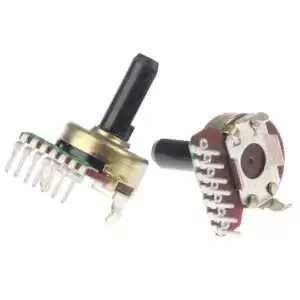 Rotary Dual Potentiometer 50K 6Pin with Plastic Shaft - Image 3