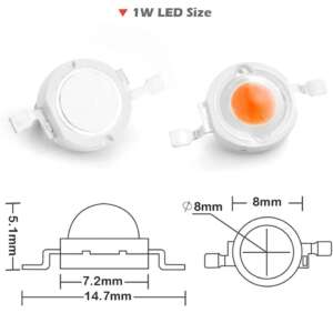 SMD LED 1W 2Pin - Image 4