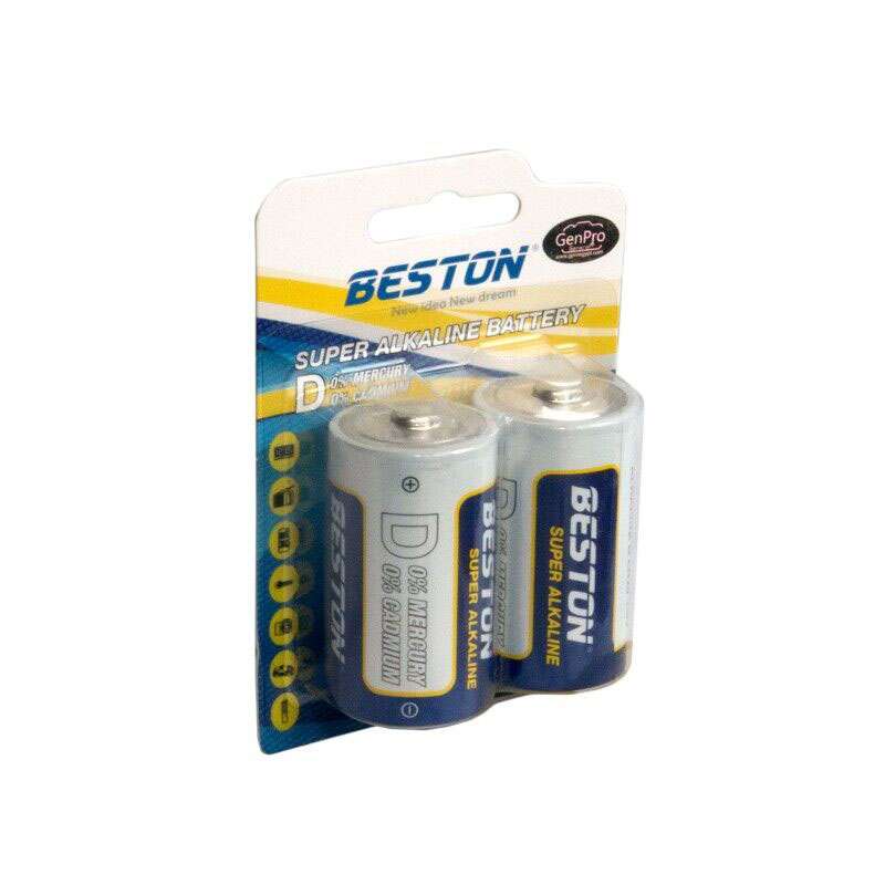 BESTON Alkaline Battery Size-D (LR20) 1.5V (2 Pcs)