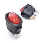 KCD1-105 ON/OFF Rocker Switch 3Pins 6A/250VAC 10A/125VAC with LED