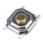 Push Button Tactile Switch SMD SPST 50mA @ 12VDC 4pin (5.1x5.1x1.5mm) (4 Pcs)