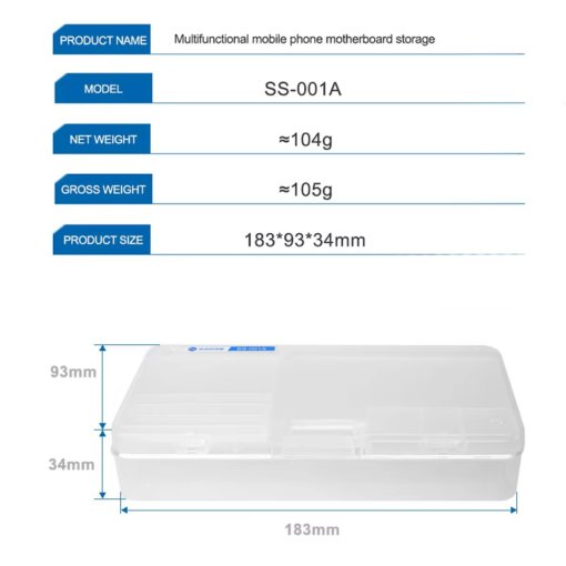 Sunshine SS-001A IC Repair Multifunction Storage Box - Image 7