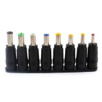 DC Power Jack Female Plug Adapter Connectors to 8 Different Sizes Male Tips Adapter