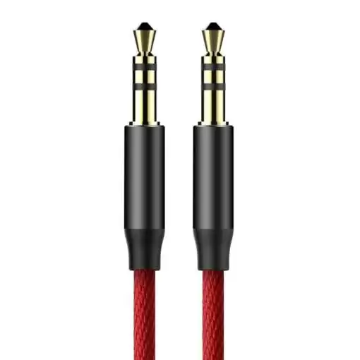 AUX Audio Cable 3.5mm (1M) Red - Image 2