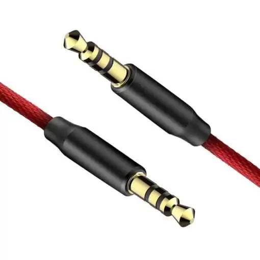 AUX Audio Cable 3.5mm (1M) Red - Image 3