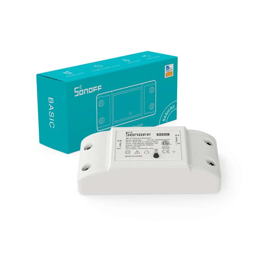 SONOFF BasicR2 WiFi Smart Switch Wireless DIY Relay Module Via Ewelink APP  Wireless Remote Control Works With Alexa Google Home