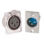 XLR Connector Metal Panel Mounted 3Pin