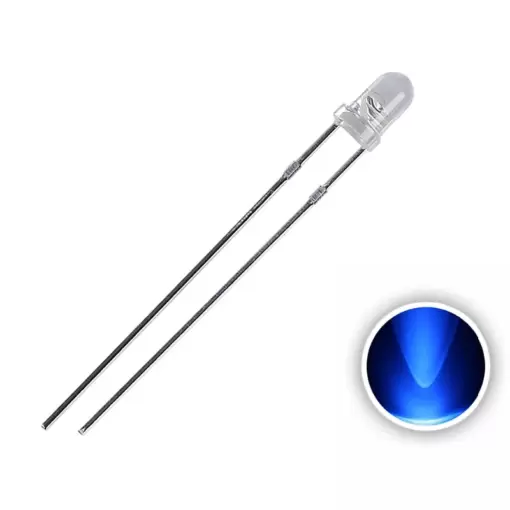 Blue LED 3mm Transparent