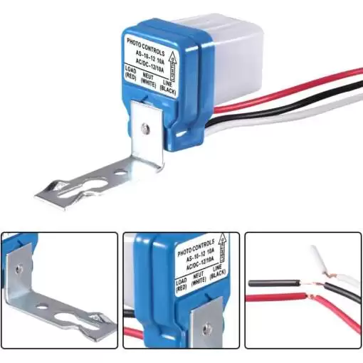 Photo Cell Light Control Switch DC 12V 10A - Image 2