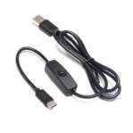 Raspberry Pi 4 Power Cable USB Type C to USB with On/Off Switch