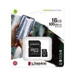 Kingston 16GB Micro SD Memory Card With SD Adapter