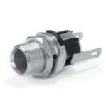 Jack DC female inlet 5.5 / 2.1mm Long with 8mm Waterproof Gland
