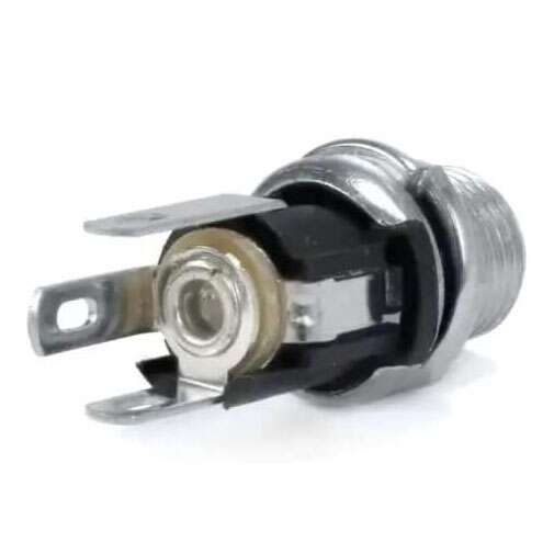Jack DC female inlet 5.5 / 2.1mm Long with 8mm Waterproof Gland - Image 2