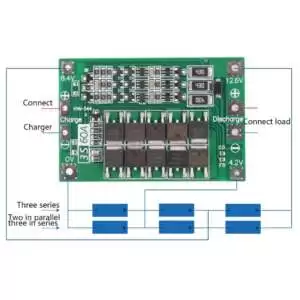 Lithium Battery Charger Protection Module (BMS) 3S 60A 12.6V - Image 2