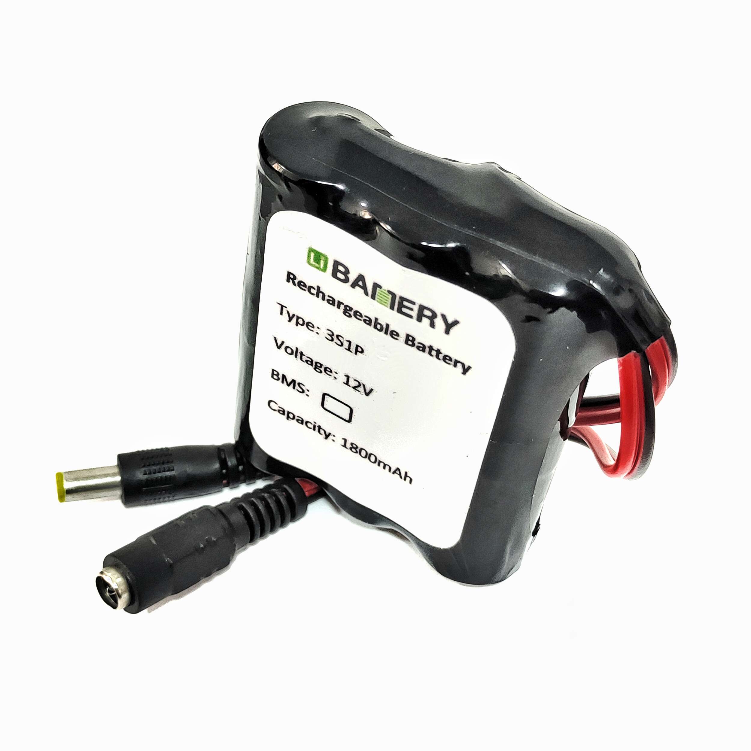 12V 3S-1P 1800mAh Rechargeable 18650 Li-ion Battery Pack
