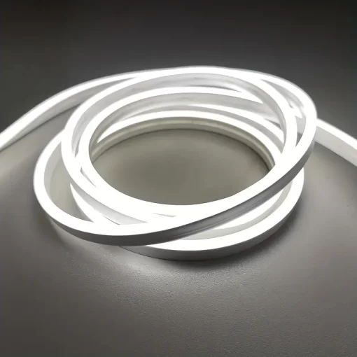 Neon Flexible LED Strip Light 5M (White) 12VDC with DC Jack - Image 4